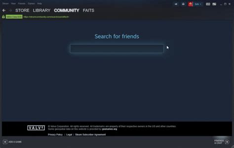 can't find friend on steam.
